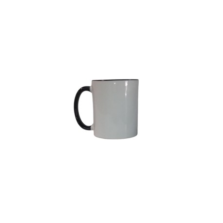 TAZA BLANCA FILO Y ASA NEGRA 11 OZ