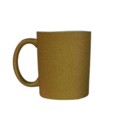 TAZA GLITTER ORO 11 OZ