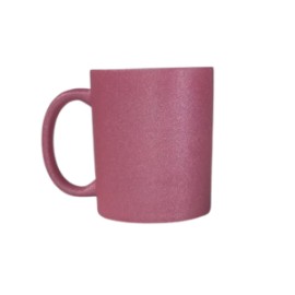 TAZA GLITTER ROSA 11 OZ