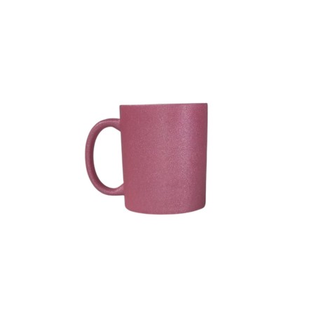 TAZA GLITTER ROSA 11 OZ
