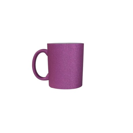 TAZA GLITTER MORADO 11 OZ