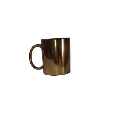 TAZA METALICA ORO 11 OZ